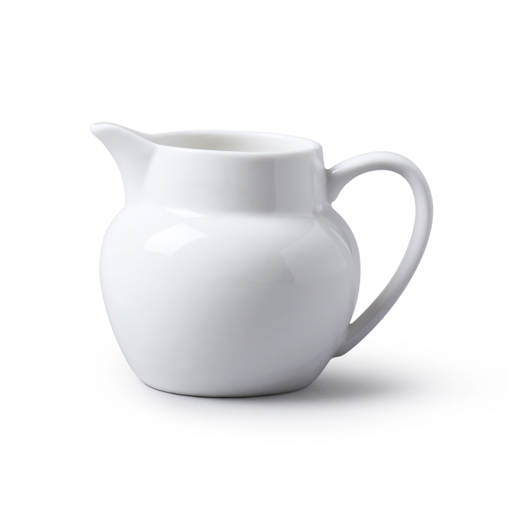 WM Bartleet & Sons 140ml Porcelain Bellied Milk Jug - White