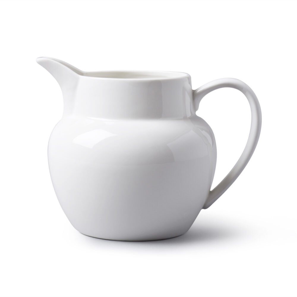 WM Bartleet & Sons 700ml Porcelain Bellied Milk Jug - White