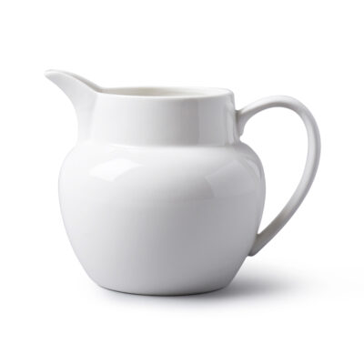 WM Bartleet & Sons 700ml Porcelain Bellied Milk Jug - White