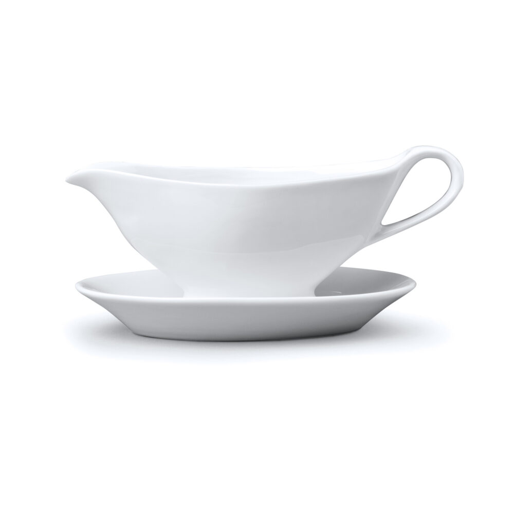 WM Bartleet & Sons 100ml Porcelain Sauce Boat - White