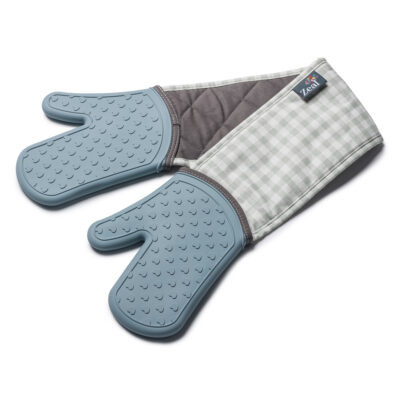 Zeal Silicone SteamStop Double Oven Glove -  Duck Egg Blue