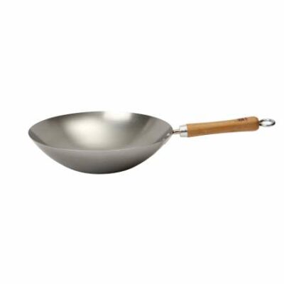 School of Wok Uncoated Carbon Steel Wok - 12"/30cm