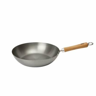 School of Wok Skinny Uncoated Carbon Steel Wok - 12"/30cm