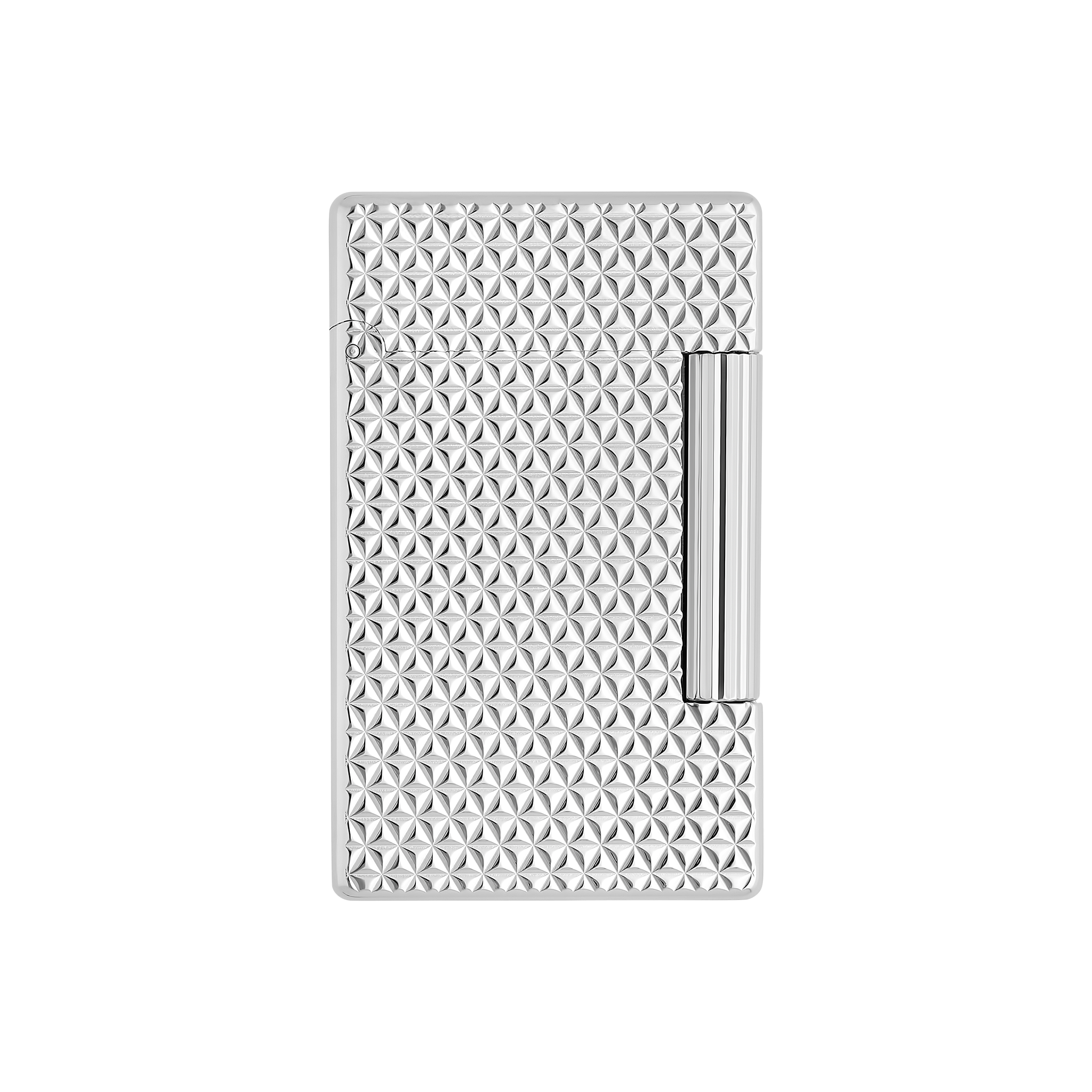 S.T. Dupont Diamond Point Initial Guilloche Lighter - Palladium