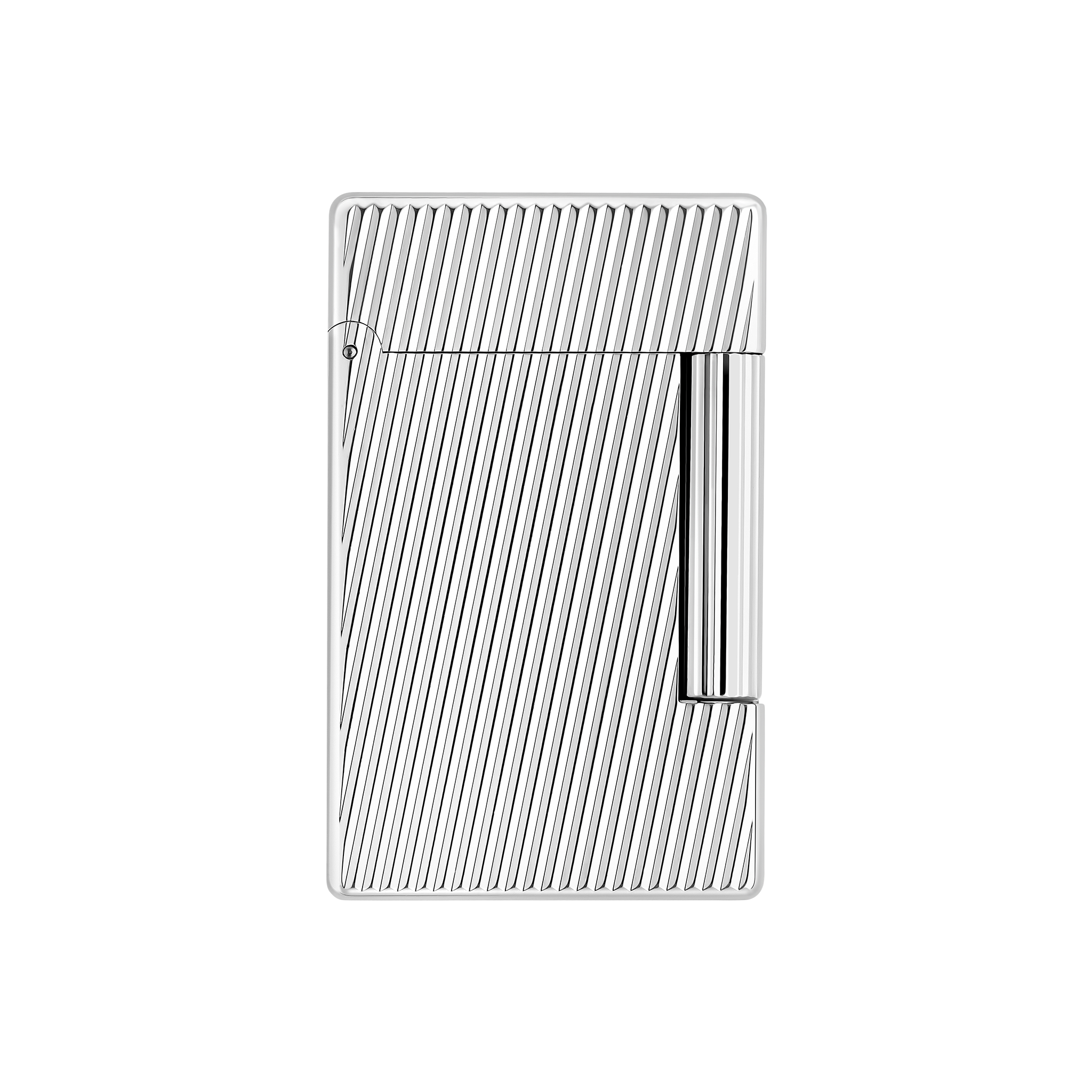 S.T. Dupont Diagonal Initial Guilloche Lighter - Palldium