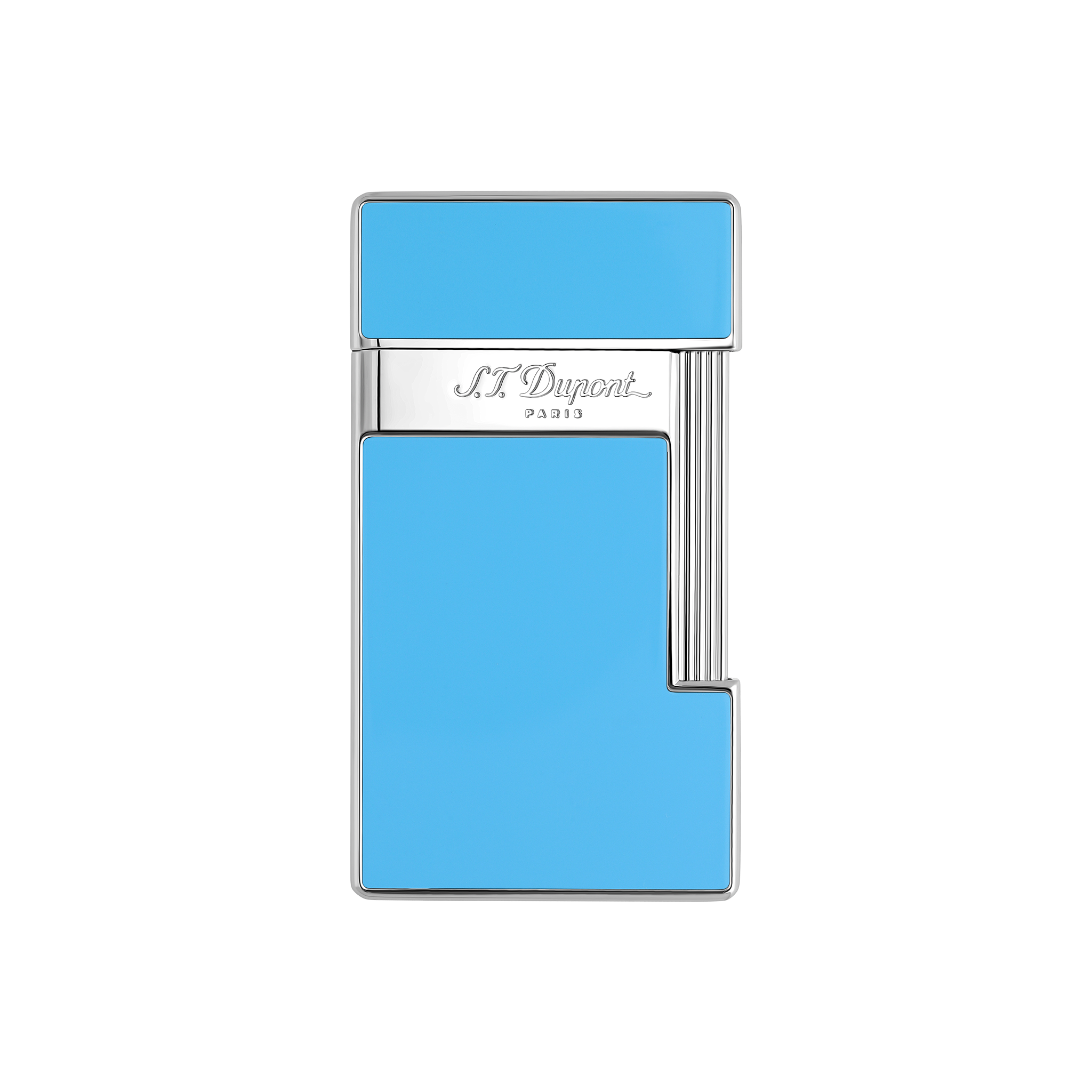 S.T. Dupont Slimmy Lighter - Pale Blue & Chrome