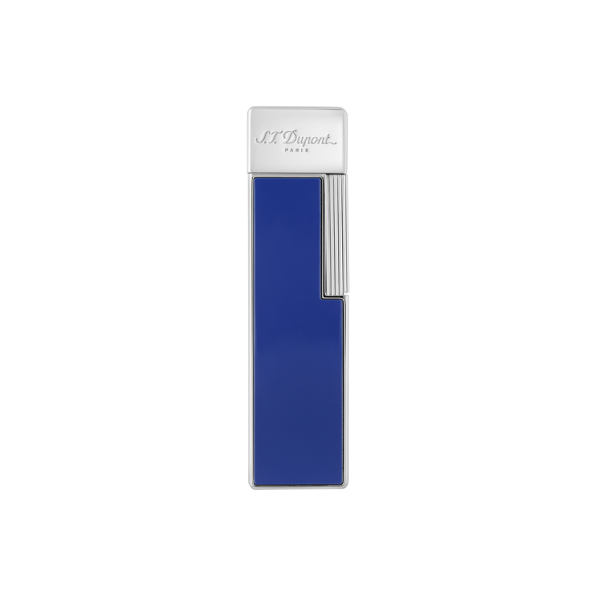 S.T. Dupont Twiggy Lighter - Blue & Chrome