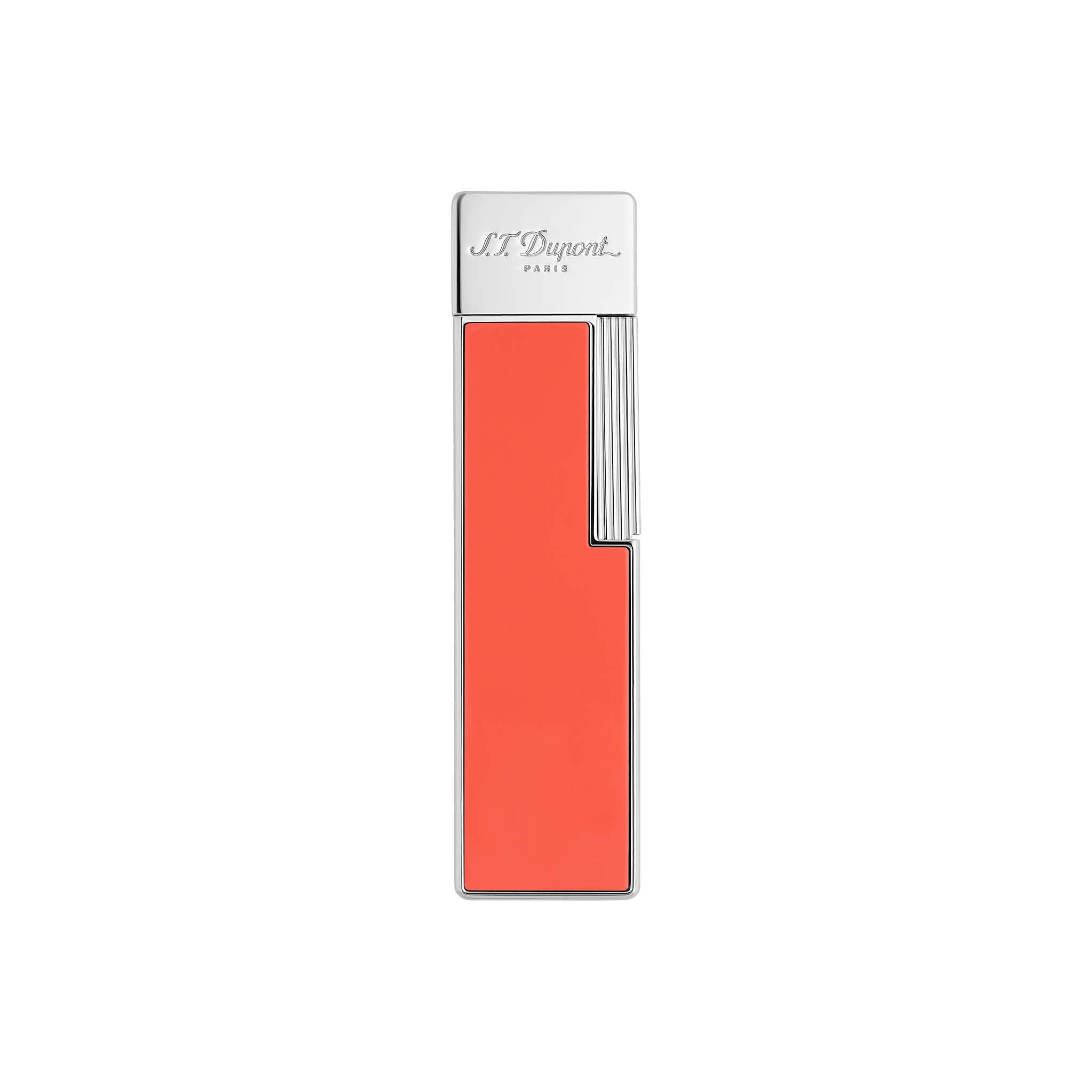 S.T. Dupont Twiggy Lighter - Coral & Chrome