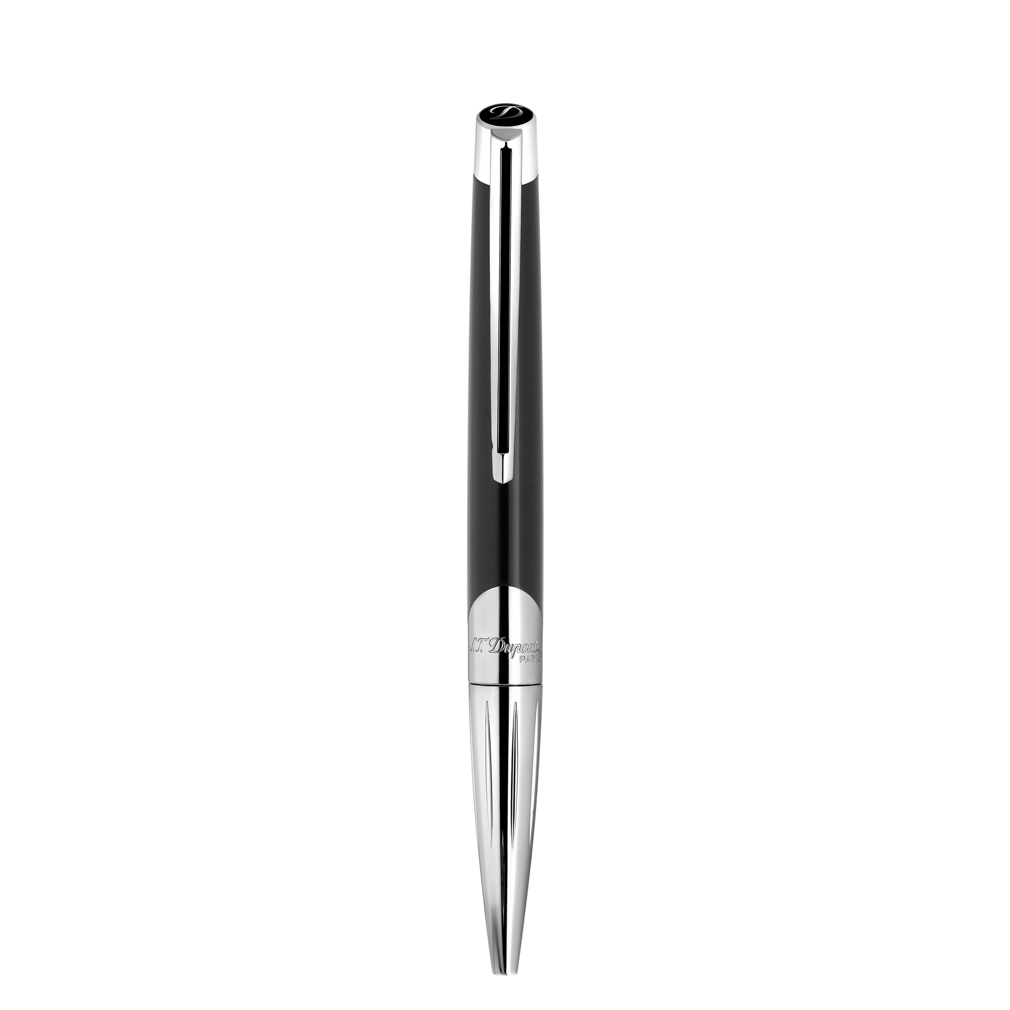 S.T.Dupont Defi Millennium Ballpoint Pen - Silver & Black