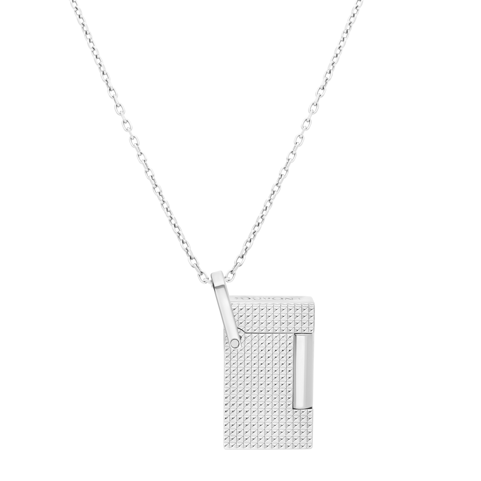 S.T. Dupont Diamond Lighter Necklace - Silver