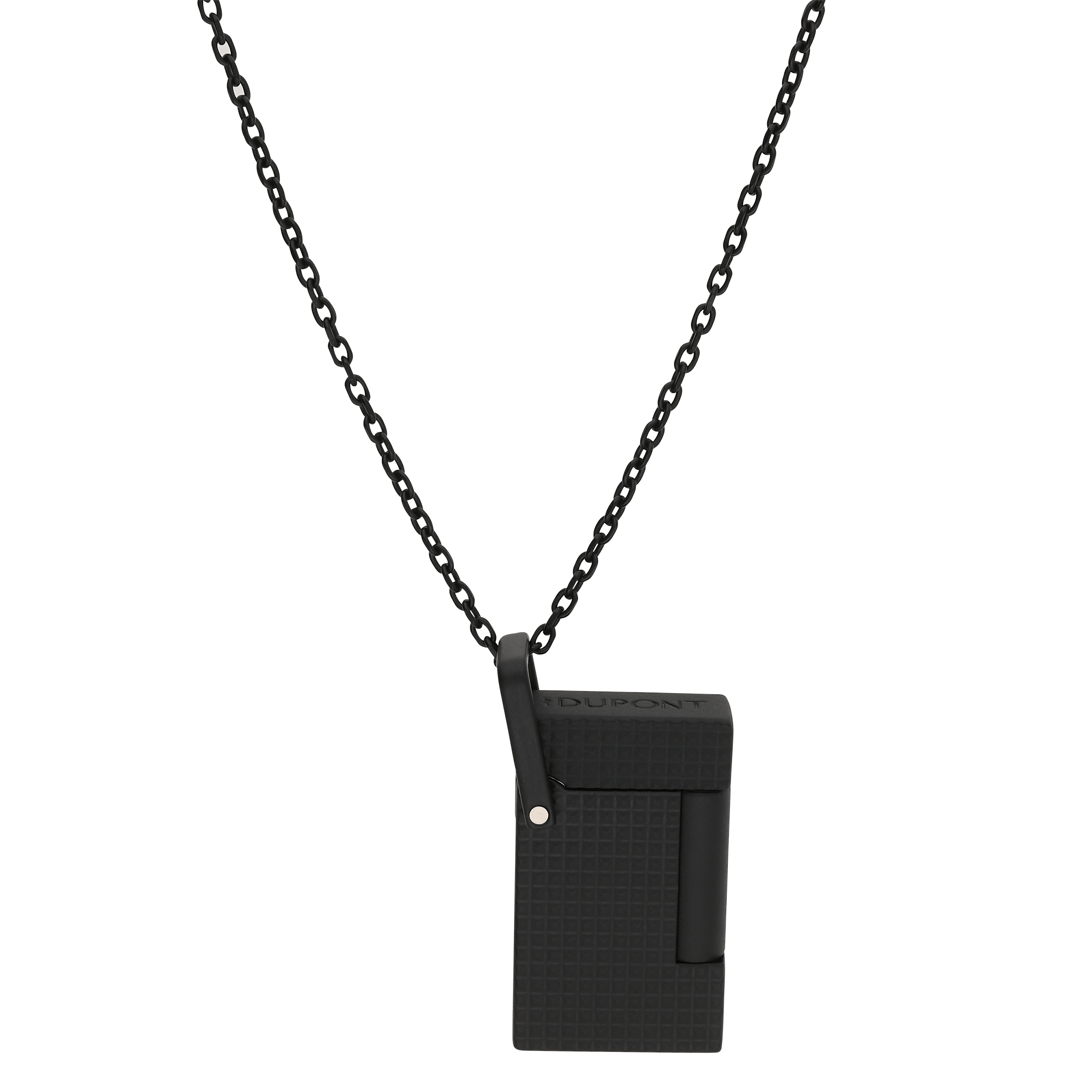 S.T. Dupont Diamond Lighter Necklace - Black