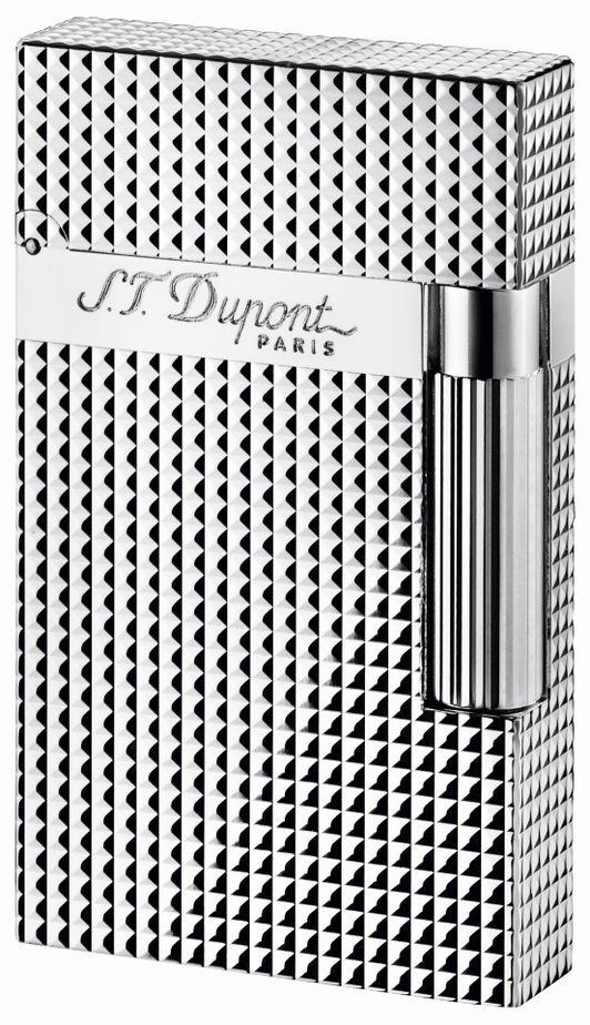 S.T. Dupont Ligne 2 Lighter Diamond Head - Silver