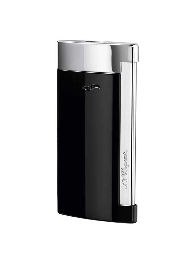 S.T. Dupont Slim 7 Lighter - Black & Chrome