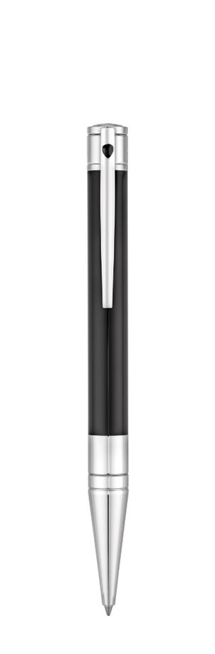 S.T. Dupont D-Initial Ballpoint Pen - Black & Chrome